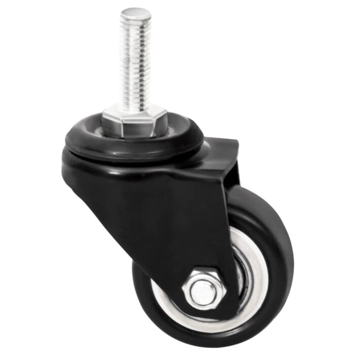 Roues pour jardinière 4 pcs noir 8x3,5x8 cm fer – Image 3