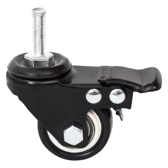 Roues pour jardinière 4 pcs noir 8x3,5x8 cm fer – Image 6