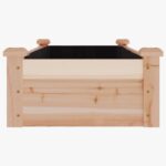 Lit surélevé de jardin doublure 120x45x25 cm bois massif sapin – Image 3