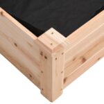 Lit surélevé de jardin doublure 120x45x25 cm bois massif sapin – Image 5