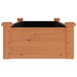 Lit surélevé de jardin doublure 120x45x25 cm bois massif sapin – Image 3