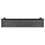 Lit surélevé de jardin doublure 120x45x25 cm bois massif sapin – Image 2