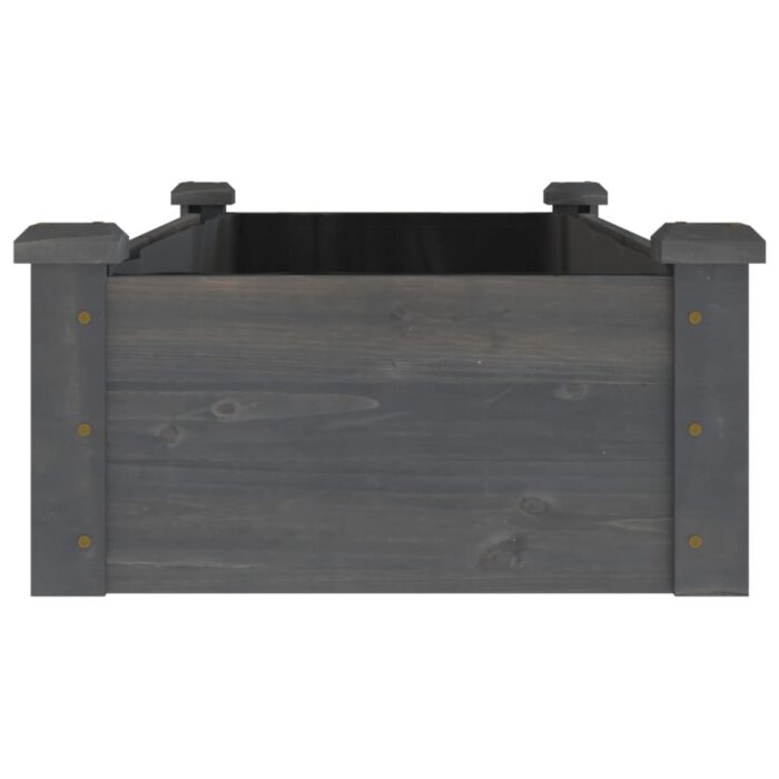 Lit surélevé de jardin doublure 120x45x25 cm bois massif sapin – Image 3