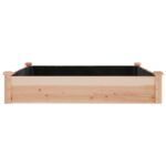 Lit surélevé de jardin doublure 120x120x25 cm bois massif sapin – Image 3