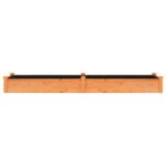 Lit surélevé de jardin doublure 240x60x25 cm bois massif sapin – Image 2