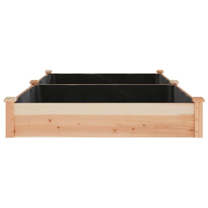 VXL8720845824297_g_en_hd_3.jpg Lit surélevé de jardin doublure 240x120x25 cm bois massif sapin – Image 3
