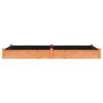 Lit surélevé de jardin doublure 240x120x25 cm bois massif sapin – Image 2