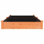 Lit surélevé de jardin doublure 240x120x25 cm bois massif sapin – Image 3