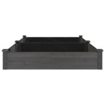 Lit surélevé de jardin doublure 240x120x25 cm bois massif sapin – Image 3