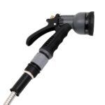 Tuyau d'arrosage et buse de pulvérisation argenté 0,6" 15m inox – Image 6