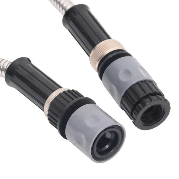 Tuyau d'arrosage buse de pulvérisation argenté 0,6" 30 m inox – Image 4