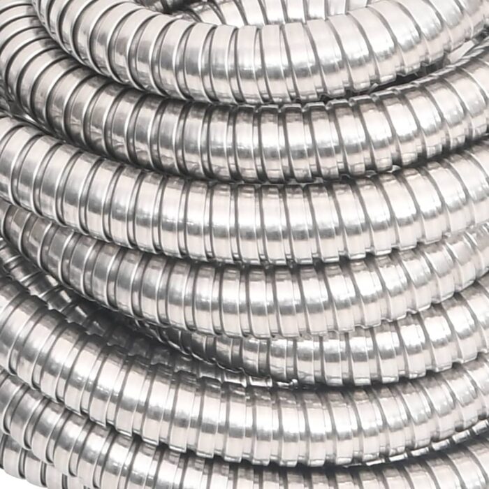 Tuyau d'arrosage buse de pulvérisation argenté 0,6" 30 m inox – Image 5