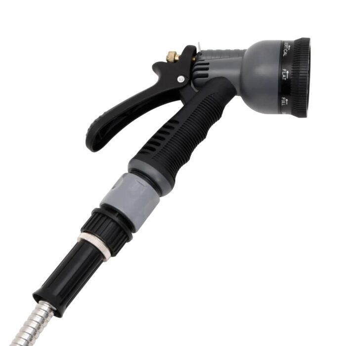 Tuyau d'arrosage buse de pulvérisation argenté 0,6" 30 m inox – Image 6
