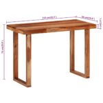 Table à dîner 110x50x76 cm Bois d'acacia solide – Image 6