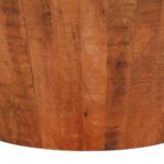 Table basse Ø 52x30 cm bois de manguier brut massif – Image 4