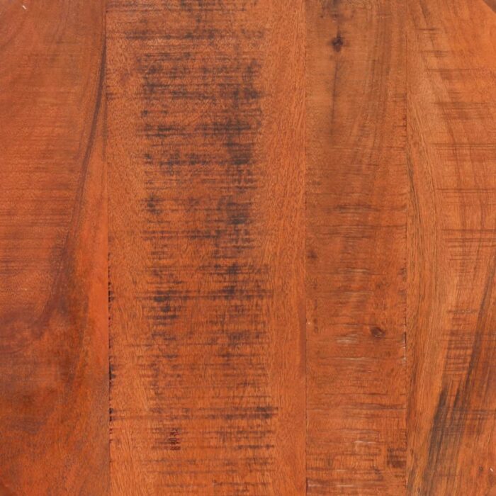 Table basse Ø 52x30 cm bois de manguier brut massif – Image 5