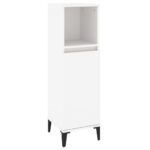 Ensemble d'armoires salle de bain 3 pcs blanc bois d'ingénierie – Image 5