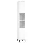Ensemble de meubles salle de bain 3 pcs blanc bois d'ingénierie – Image 4
