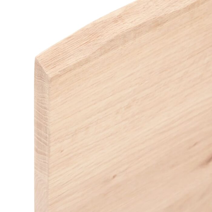 Dessus de table 80x50x2 cm bois de chêne massif non traité – Image 2