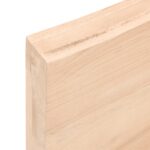 Dessus de table 100x60x2 cm bois de chêne massif non traité – Image 2