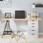 Dessus de table 140x50x(2-6) cm bois de chêne massif non traité