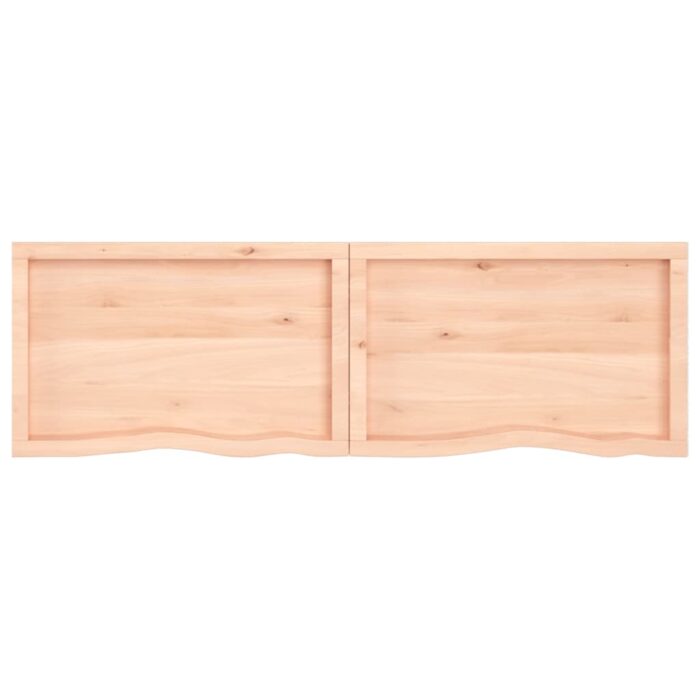 Dessus de table 180x50x(2-6) cm bois de chêne massif non traité – Image 5