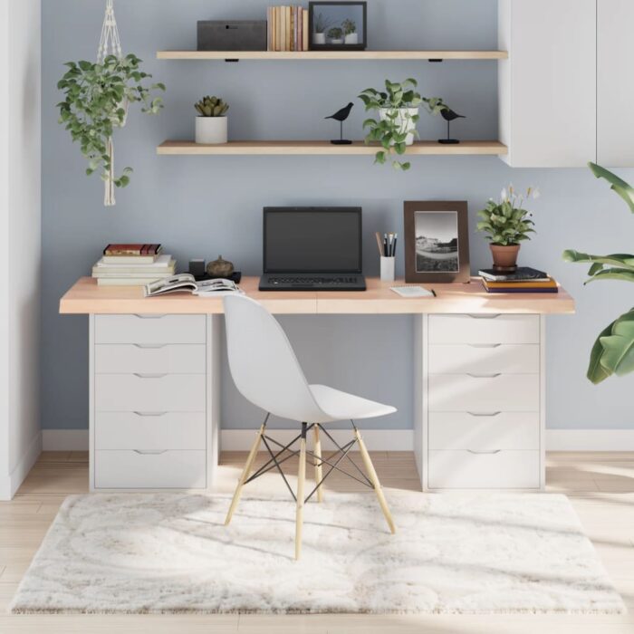 Dessus de table 180x50x(2-6) cm bois de chêne massif non traité – Image 1