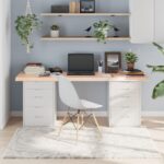 Dessus de table 180x60x(2-6) cm bois de chêne massif non traité