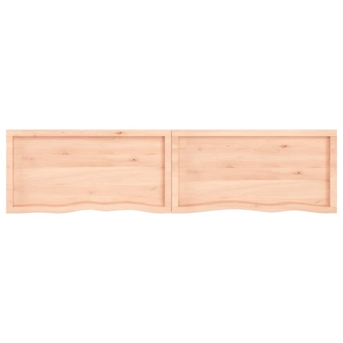 Dessus de table 220x50x(2-6) cm bois de chêne massif non traité – Image 5