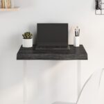 Dessus de table marron foncé bois chêne massif traité