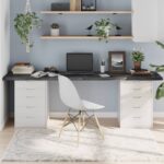 Dessus de table marron foncé bois chêne massif traité