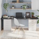 Dessus de table marron foncé bois chêne massif traité