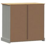 Commode VIGO gris 80x40x76 cm bois massif de pin – Image 5