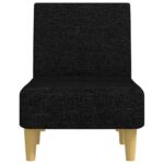 Chaise longue noir tissu – Image 2