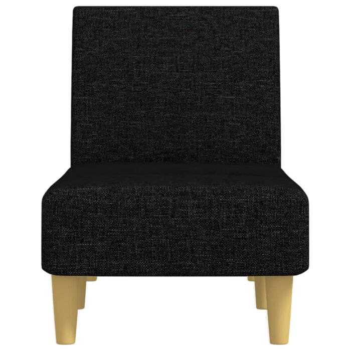 Chaise longue noir tissu – Image 2