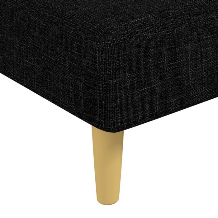 Chaise longue noir tissu – Image 5
