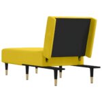 Chaise longue jaune velours – Image 3