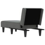 Chaise longue gris foncé tissu – Image 3