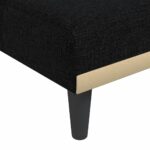 Chaise longue noir tissu – Image 5