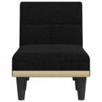 Chaise longue noir tissu – Image 2