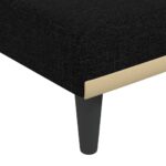 Chaise longue noir tissu – Image 5
