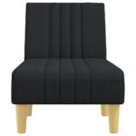 Chaise longue noir tissu – Image 2