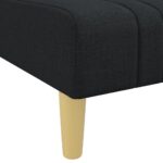 Chaise longue noir tissu – Image 5