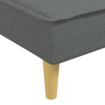 Chaise longue gris foncé tissu – Image 5