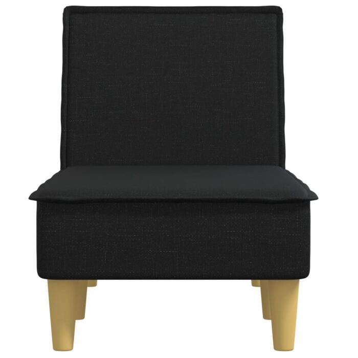 Chaise longue noir tissu – Image 2