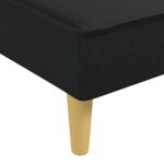 Chaise longue noir tissu – Image 5