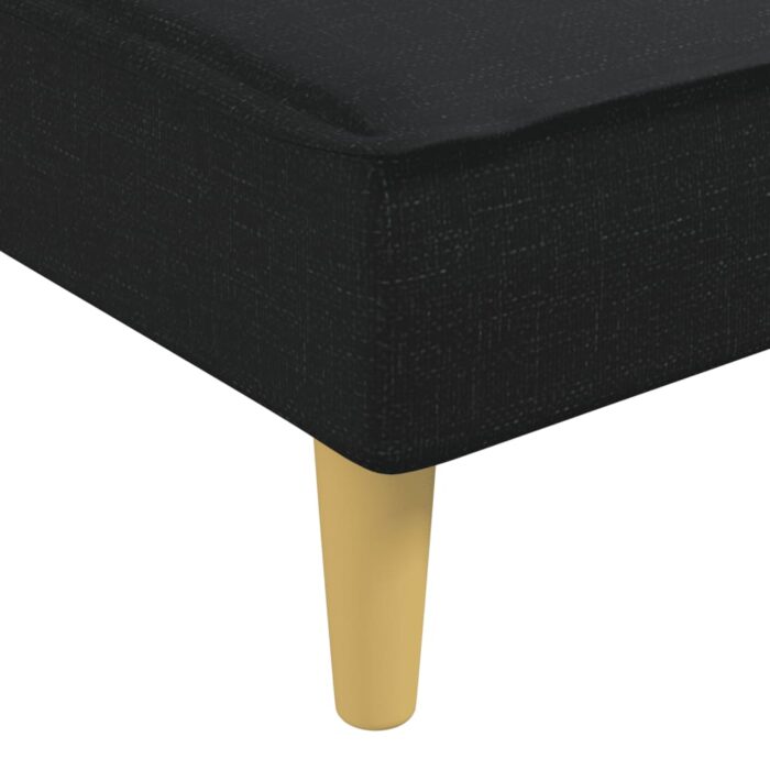 Chaise longue noir tissu – Image 5