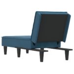 Chaise longue bleu velours – Image 3