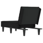 Chaise longue noir velours – Image 3