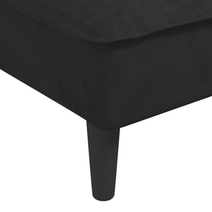 Chaise longue noir velours – Image 5